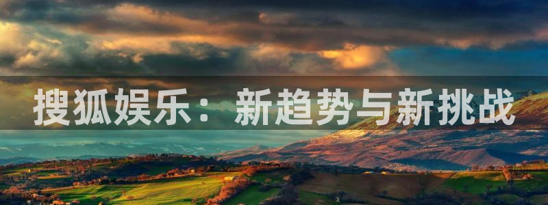 赢咖体育2官网入口：搜狐娱乐：新趋势与新挑战
